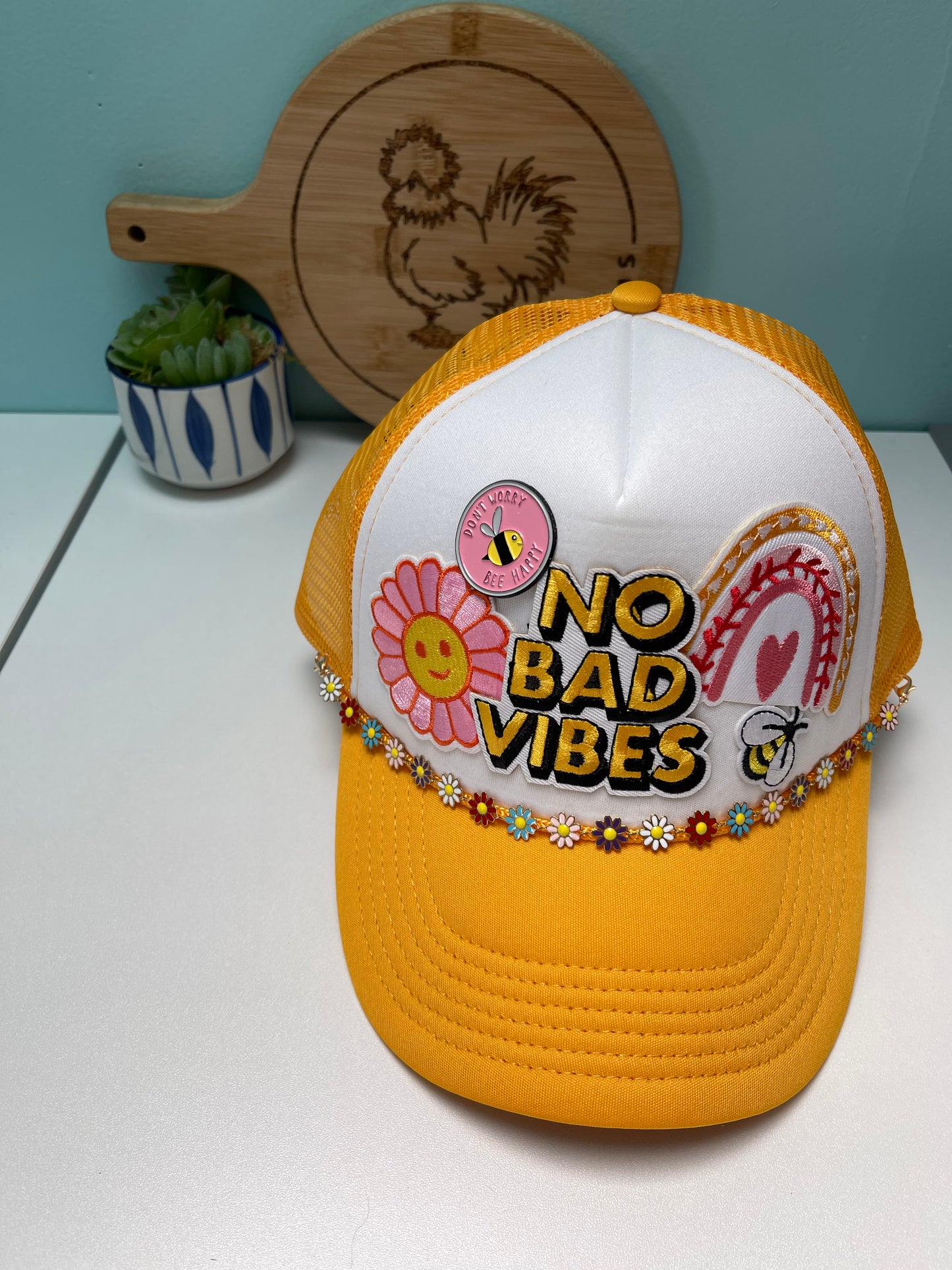 No Bad Vibes Trucker Hat
