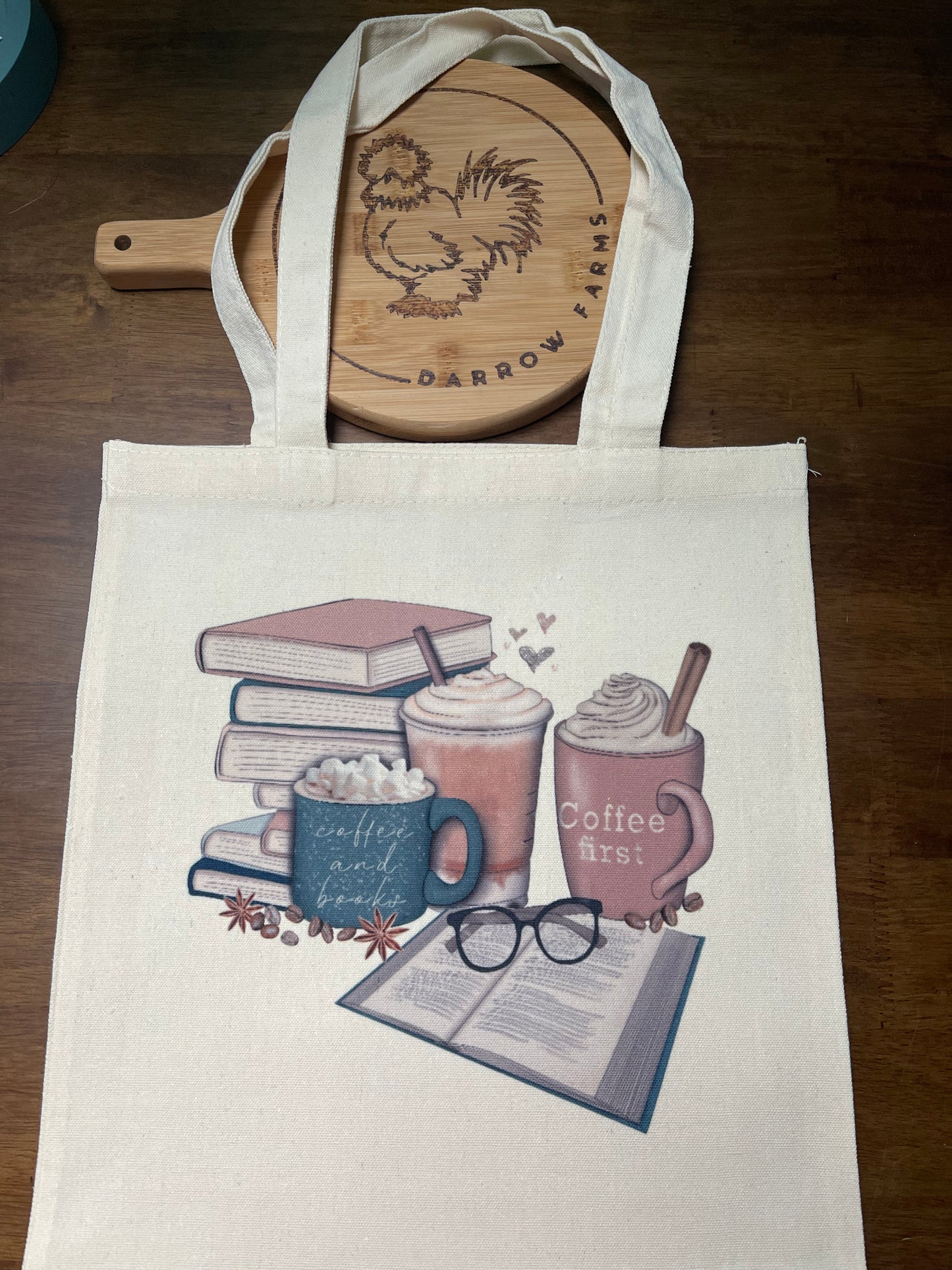 Books and Coffee Tote